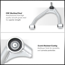 Load image into Gallery viewer, Chevrolet Silverado 1500 2007-2016 / GMC Sierra 1500 2007-2016 2-4" Lift Front Upper Tubular Control Arms Silver (Models With Factory Forged Steel Arms Only)