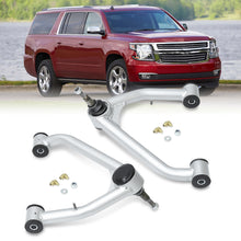 Load image into Gallery viewer, Chevrolet Silverado 1500 2014-2018 / GMC Sierra 1500 2014-2018 2-4" Lift Front Upper Tubular Control Arms Silver (Models with Stamped Steel & Aluminum Arms Only)