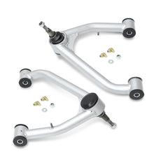 Load image into Gallery viewer, Chevrolet Silverado 1500 2014-2018 / GMC Sierra 1500 2014-2018 2-4" Lift Front Upper Tubular Control Arms Silver (Models with Stamped Steel & Aluminum Arms Only)