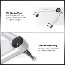 Load image into Gallery viewer, Chevrolet Silverado 1500 2014-2018 / GMC Sierra 1500 2014-2018 2-4" Lift Front Upper Tubular Control Arms Silver (Models with Stamped Steel & Aluminum Arms Only)