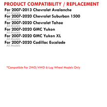 Load image into Gallery viewer, Chevrolet Suburban 2007-2020 / Tahoe 2007-2020 / GMC Yukon & XL 2007-2020 / Cadillac Escalade 2007-2020 2-4" Lift Front Upper Tubular Control Arms Silver