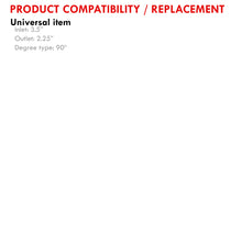 Load image into Gallery viewer, 2.25" to 3.5" 90 Degree Reducer Silicone Coupler Black