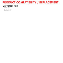 Load image into Gallery viewer, 3" (12" Long) Straight Silicone Coupler Black