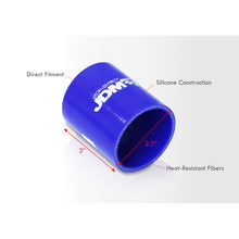 Load image into Gallery viewer, 2.5" Straight Silicone Coupler Blue