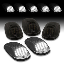 Load image into Gallery viewer, Dodge Ram 1500 2500 3500 2003-2018 / 4500 5500 2011-2018 5 Piece Front White LED Cab Roof Clearance Lights Smoke Len (Models With Factory Roof Lights)