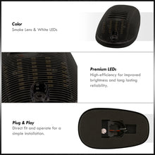 Load image into Gallery viewer, Dodge Ram 1500 2500 3500 2003-2018 / 4500 5500 2011-2018 5 Piece Front White LED Cab Roof Clearance Lights Smoke Len (Models With Factory Roof Lights)