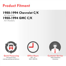 Load image into Gallery viewer, Chevrolet C/K 1988-1994 / GMC C/K 1988-1994 Interior Dashboard Single Din Stereo Radio Bezel Kit Black (Includes Dash Kit, Pocket Kit, Wiring Harness & Antenna Adapter)