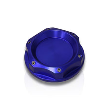 Load image into Gallery viewer, Mitsubishi Aluminum Round Circle Hole Style Oil Cap Blue