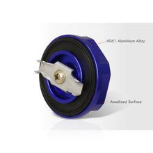 Load image into Gallery viewer, Mitsubishi Aluminum Round Circle Hole Style Oil Cap Blue