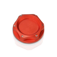 Load image into Gallery viewer, Mitsubishi Aluminum Round Circle Hole Style Oil Cap Red

