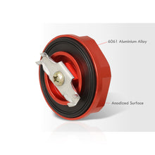 Load image into Gallery viewer, Mitsubishi Aluminum Round Circle Hole Style Oil Cap Red