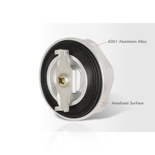 Load image into Gallery viewer, Mitsubishi Aluminum Round Circle Hole Style Oil Cap Silver