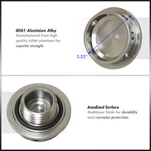 Load image into Gallery viewer, Acura/Honda Aluminum Round Circle Hole Style Oil Cap Gunmetal

