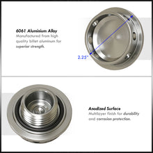 Load image into Gallery viewer, Acura/Honda Aluminum Round Circle Hole Style Oil Cap Gunmetal