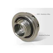 Load image into Gallery viewer, Acura/Honda Aluminum Round Circle Hole Style Oil Cap Gunmetal
