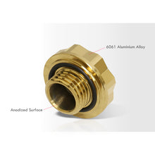 Load image into Gallery viewer, Acura/Honda Aluminum Octogon Screw Style Oil Cap 24K Gold
