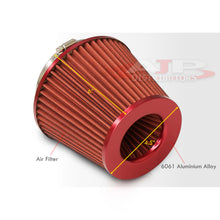 Load image into Gallery viewer, Universal 3.875" Air Filter Red Top / Red Body / Red Bottom