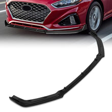 Load image into Gallery viewer, Hyundai Sonata 2018-2019 3-Piece Style Front Bumper Lip Gloss Black