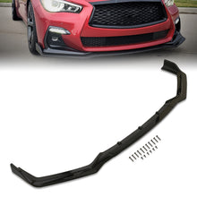Load image into Gallery viewer, Infiniti Q50 Sport 2018-2023 3-Piece Style Front Bumper Lip Gloss Black
