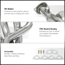 Load image into Gallery viewer, Acura Integra RS LS GS 1994-2001 4-2-1 Stainless Steel Exhaust Header (2-Piece)