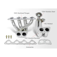 Load image into Gallery viewer, Acura Integra RS LS GS 1994-2001 4-2-1 Stainless Steel Exhaust Header (2-Piece)