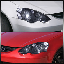 Load image into Gallery viewer, Acura RSX 2002-2004 Factory Style Headlights Black Housing Clear Len Amber & Clear Reflector