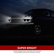 Load image into Gallery viewer, Chevrolet Colorado 2004-2012 LED DRL Bar Factory Style Headlights + Bumpers Black Housing Clear Len Clear Reflector