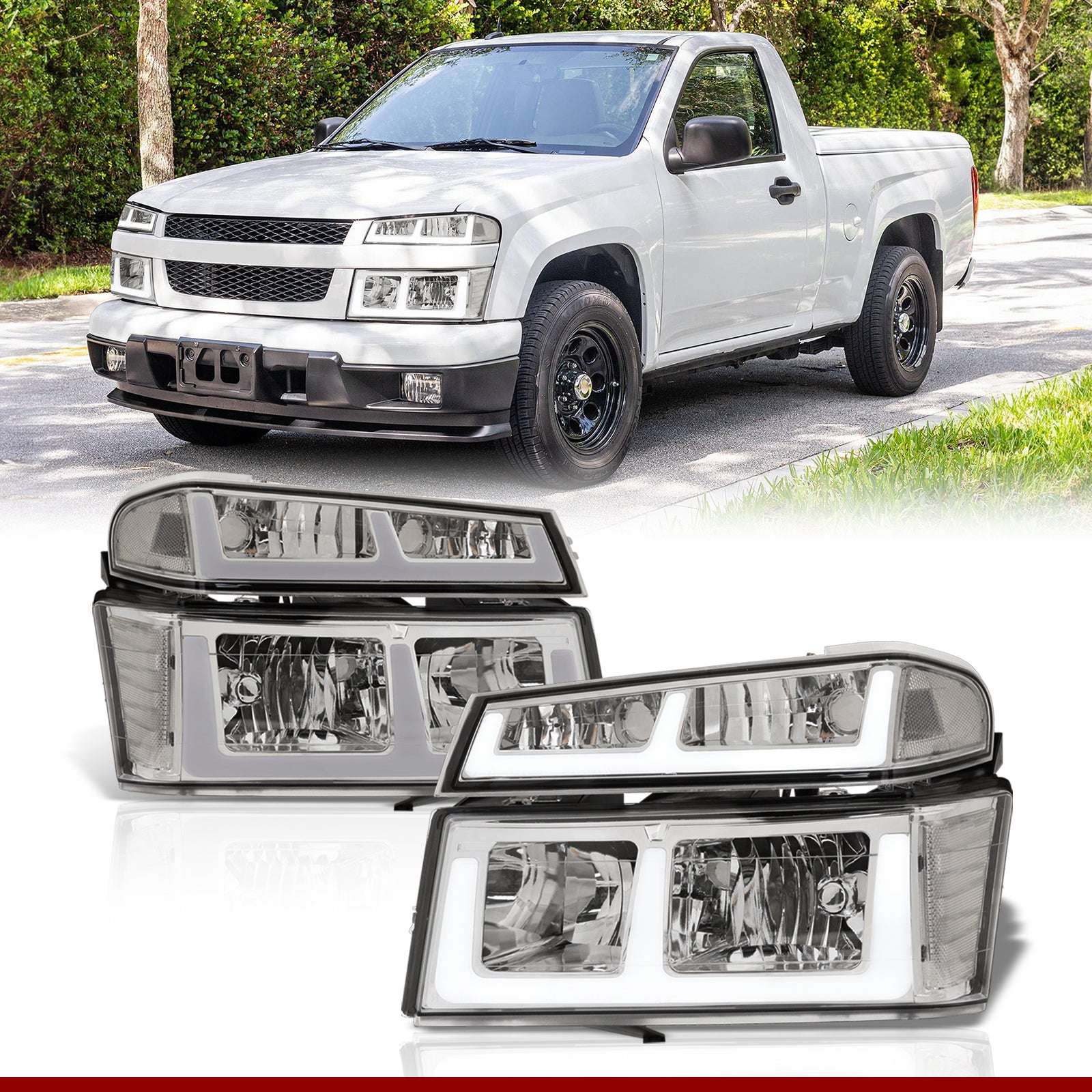 Chevrolet Colorado 2004-2012 LED DRL Bar Factory Style