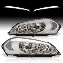 Load image into Gallery viewer, Chevrolet Impala 2006-2013 LED DRL Bar Factory Style Headlights Chrome Housing Clear Len Clear Reflector