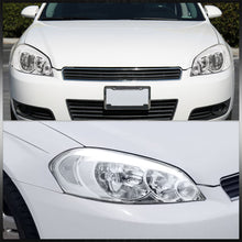 Load image into Gallery viewer, Chevrolet Impala 2006-2013 LED DRL Bar Factory Style Headlights Chrome Housing Clear Len Clear Reflector