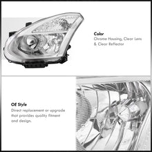 Load image into Gallery viewer, Nissan Rogue 2008-2013 Factory Style Headlights Chrome Housing Clear Len Clear Reflector (Halogen Models Only)