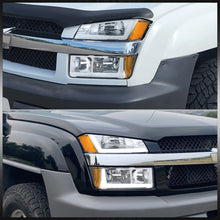 Load image into Gallery viewer, Chevrolet Avalanche (Plastic Body Cladding Models Only) 2002-2006 LED DRL Bar Factory Style Headlights + Bumpers Chrome Housing Clear Len Amber Reflector