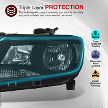 Load image into Gallery viewer, 2015-2020 Chevy Colorado 4-Door Extra Cab | Crew Cab Models Compatible w/ Factory Halogen Headlight Models Only Black Housing Clear Lens Reflector
