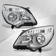 Load image into Gallery viewer, 2010-2015 Chevrolet Equinox Halogen Conbination Headlamp W/o Projector Bean Chrome Housing Clear Lens Reflector