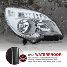 Load image into Gallery viewer, 2010-2015 Chevrolet Equinox Halogen Conbination Headlamp W/o Projector Bean Chrome Housing Clear Lens Reflector