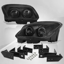 Load image into Gallery viewer, Chevrolet Corvette C5 1997-2004 Dual Projector Headlights Black Housing Clear Lens Clear Reflector