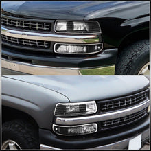 Load image into Gallery viewer, Chevrolet Silverado 1999-2002 / Suburban Tahoe 2000-2006 Factory Style Headlights Black Housing Clear Len Clear Reflector