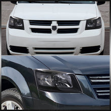 Load image into Gallery viewer, Dodge Grand Caravan 2008-2010 Factory Style Headlights Black Housing Clear Len Clear Reflector
