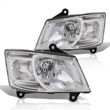 Load image into Gallery viewer, Dodge Grand Caravan 2008-2010 Factory Style Headlights Chrome Housing Clear Len Clear Reflector