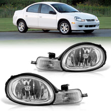 Load image into Gallery viewer, 2000-2002 Dodge Neon Headlights Assembly (w/o Bezel) Chrome Housing Clear Lens Reflector