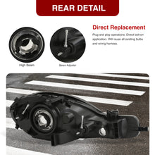 Load image into Gallery viewer, 2000-2002 Dodge Neon Headlights Assembly (w/o Bezel) Chrome Housing Clear Lens Reflector