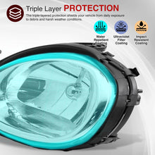Load image into Gallery viewer, 2000-2002 Dodge Neon Headlights Assembly (w/o Bezel) Chrome Housing Clear Lens Reflector