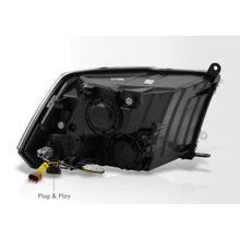 Load image into Gallery viewer, Dodge Ram 1500 2009-2018 / Ram 2500 3500 2010-2018 LED DRL Bar Projector Headlights Chrome Housing Clear Len Clear Reflector (Dual / Quad Models Headlamps Only)