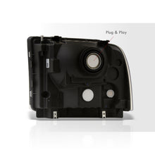 Load image into Gallery viewer, Ford F250 F350 F450 Super Duty 2005-2007 Factory Style Headlights Black Housing Clear Len Clear Reflector