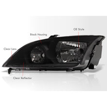 Load image into Gallery viewer, Ford Focus 2005-2007 Factory Style Headlights Black Housing Clear Len Clear Reflector