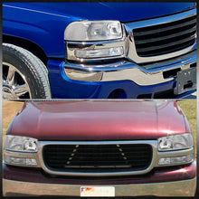 Load image into Gallery viewer, GMC Sierra 1500 1500HD 2500 2500HD 3500 1999-2006 / Sierra Classic 2007 / Yukon 2000-2006 / Yukon XL 1500 2500 2000-2006 Factory Style Headlights + Bumpers Chrome Housing Clear Len Clear Reflector