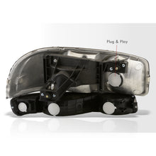 Load image into Gallery viewer, GMC Sierra 1500 1500HD 2500 2500HD 3500 1999-2006 / Sierra Classic 2007 / Yukon 2000-2006 / Yukon XL 1500 2500 2000-2006 Factory Style Headlights + Bumpers Black Housing Clear Len Clear Reflector