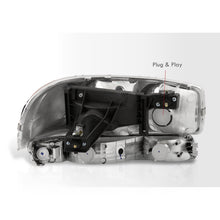 Load image into Gallery viewer, GMC Sierra 1500 1500HD 2500 2500HD 3500 1999-2006 / Sierra Classic 2007 / Yukon 2000-2006 / Yukon XL 1500 2500 2000-2006 Factory Style Headlights + Bumpers Chrome Housing Clear Len Clear Reflector