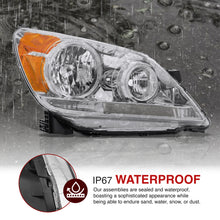 Load image into Gallery viewer, HONDA Odyssey 2005-2007 Headlight Chrome Housing Clear Lens Amber Reflector