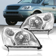 Load image into Gallery viewer, HONDA Pilot 2003-2005 Headlight Chrome Housing Clear Lens Reflector